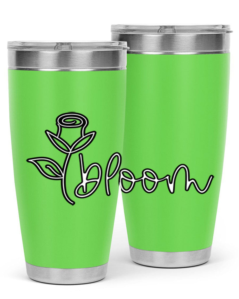 rosebud bloom outline399#- spring- Tumbler