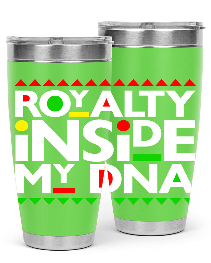 royalty inside my dna 42#- black words phrases- Cotton Tank