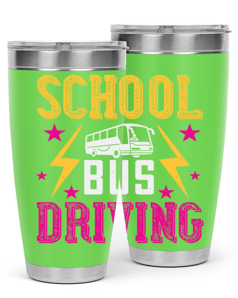 school bus driving Style 17#- bus driver- tumbler
