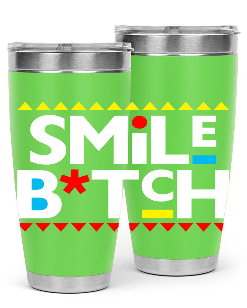 smile bitch 30#- black words phrases- Cotton Tank