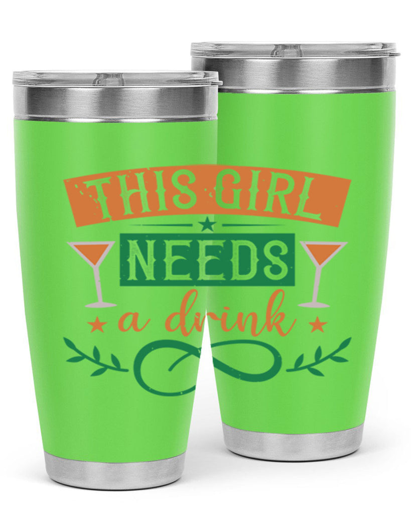 this girl needs a drink 36#- mardi gras- Tumbler