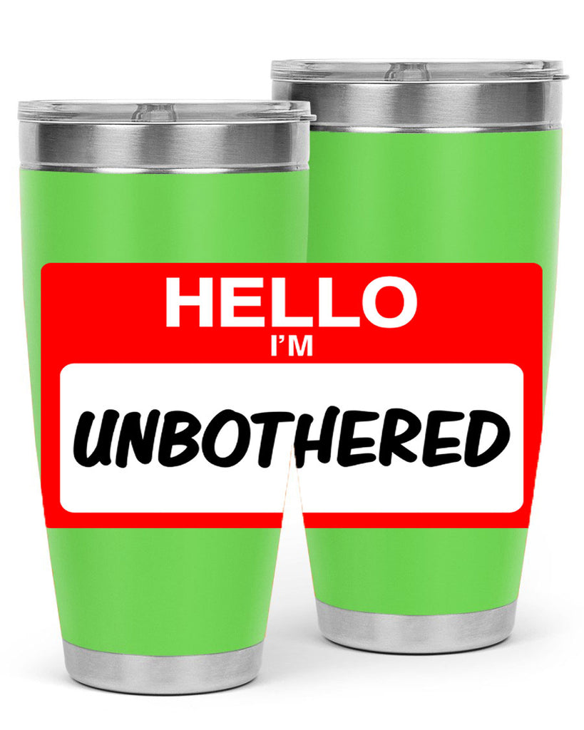 unbothered 14#- black words phrases- Cotton Tank