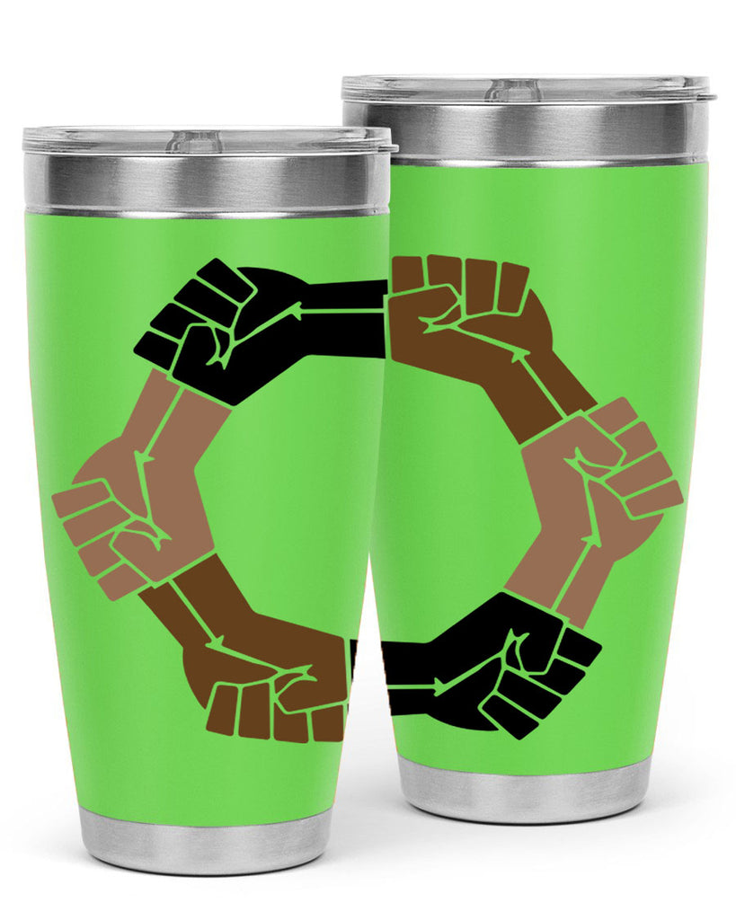 united black power fists 13#- black words phrases- Cotton Tank