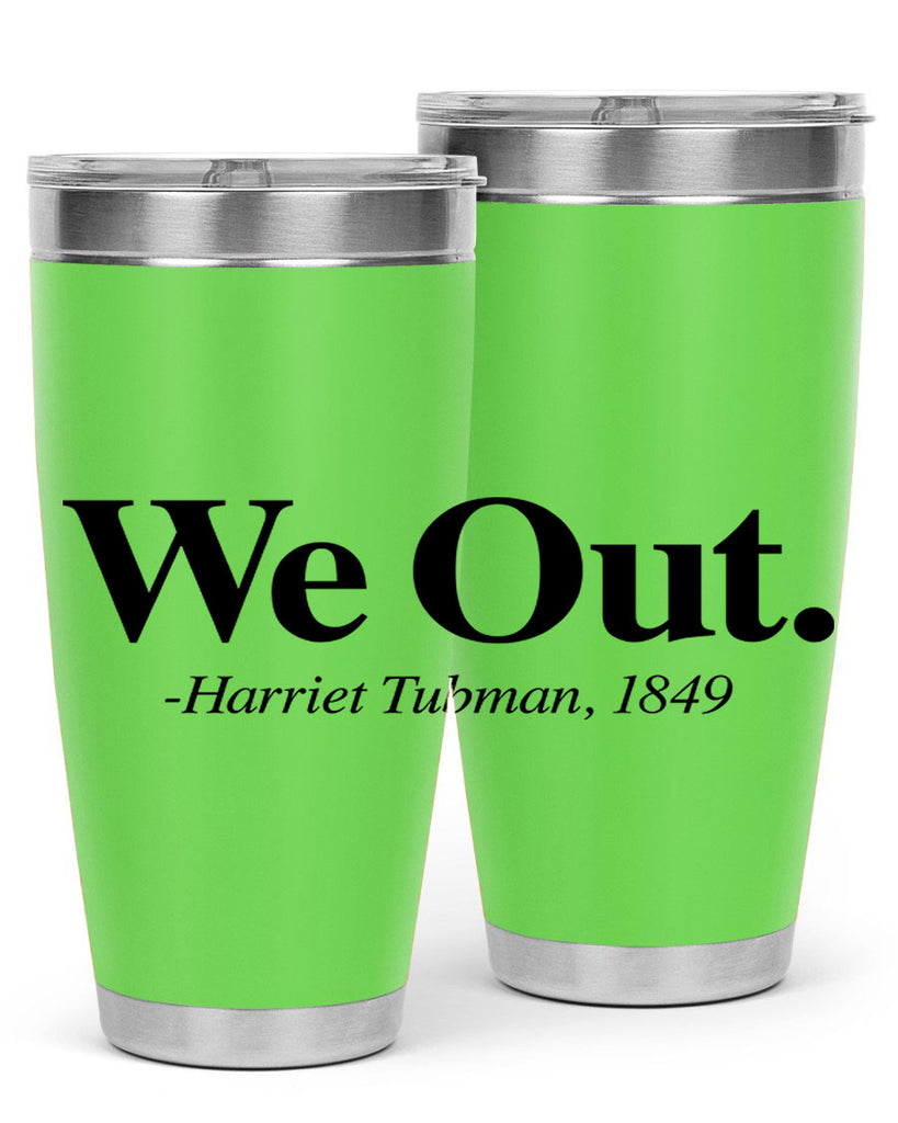 we out harriet tubman 12#- black words phrases- Cotton Tank