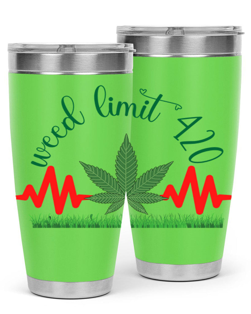 weed limit 420 cannabis hearbeat 291#- marijuana- Tumbler