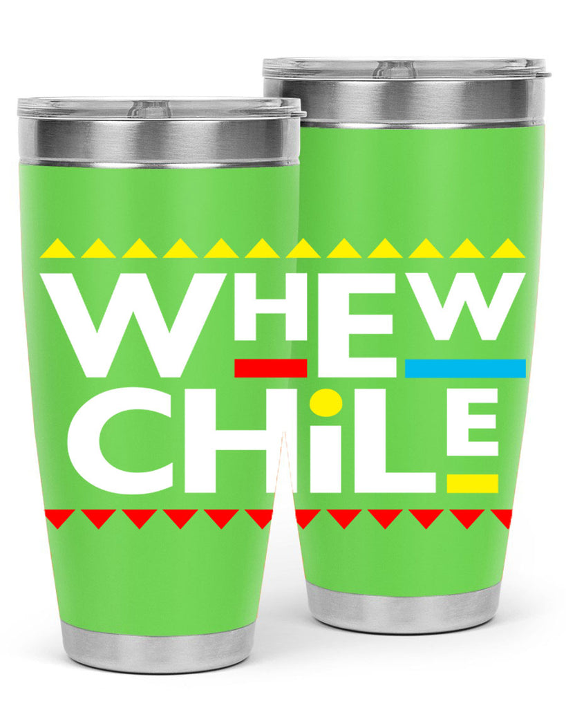 whew chile 11#- black words phrases- Cotton Tank