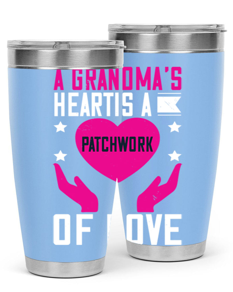 A grandma’s heart is a patchwork of love 86#- grandma - nana- Tumbler