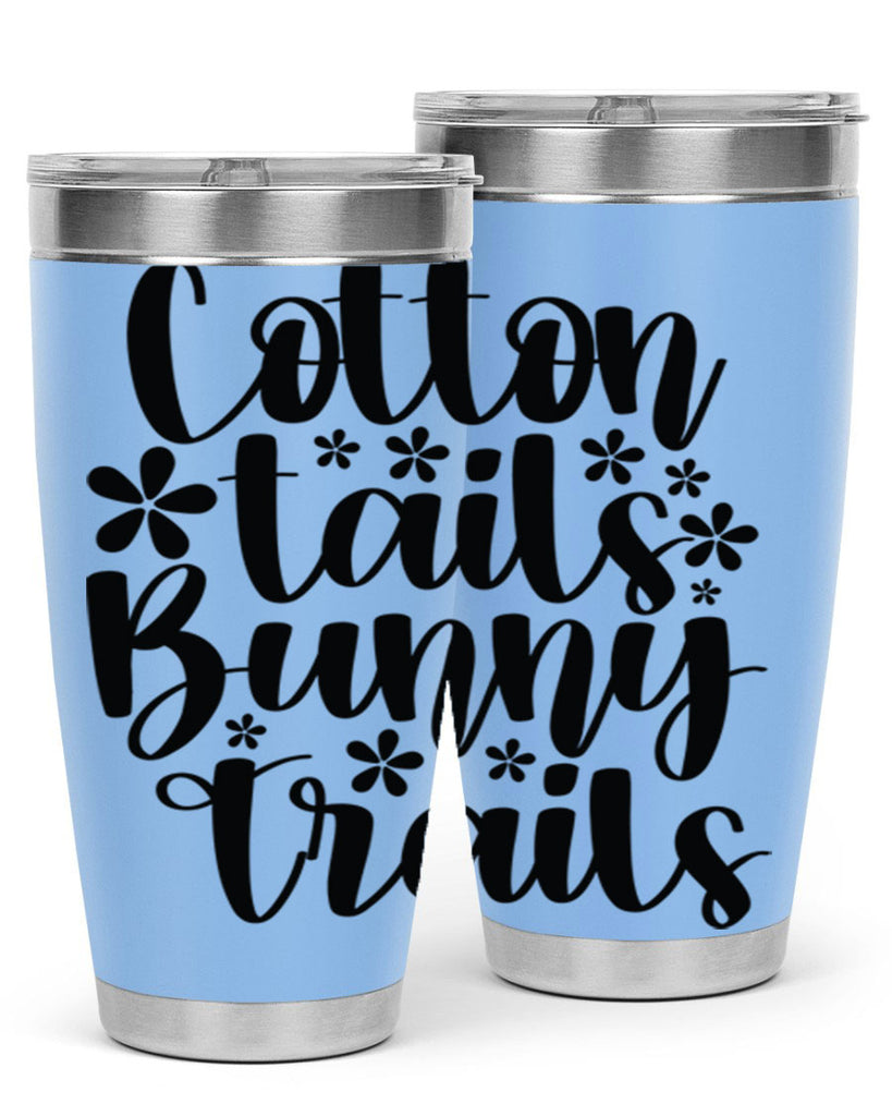 Cotton tails bunny trails  113#- spring- Tumbler