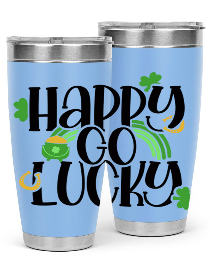 Happy Go Lucky Style 96#- St Patricks Day- Tumbler