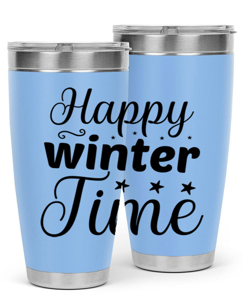 Happy Winter Time 133#- winter- Tumbler