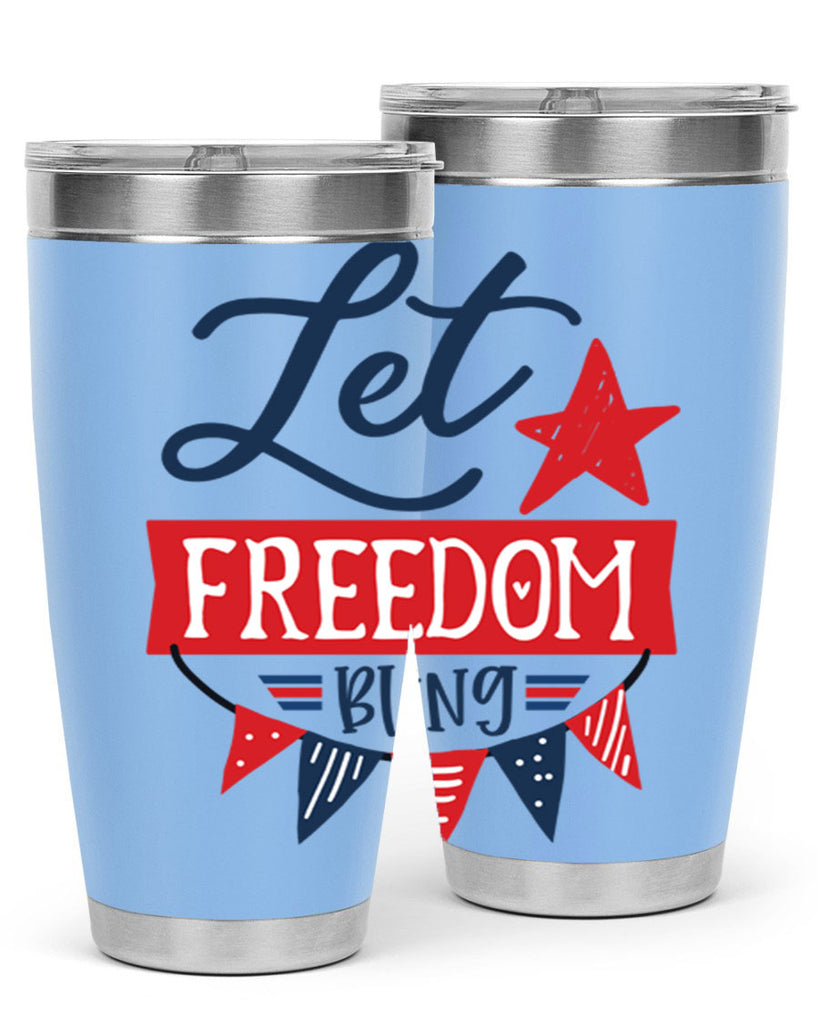 Let freedom bling Style 78#- Fourt Of July- Tumbler