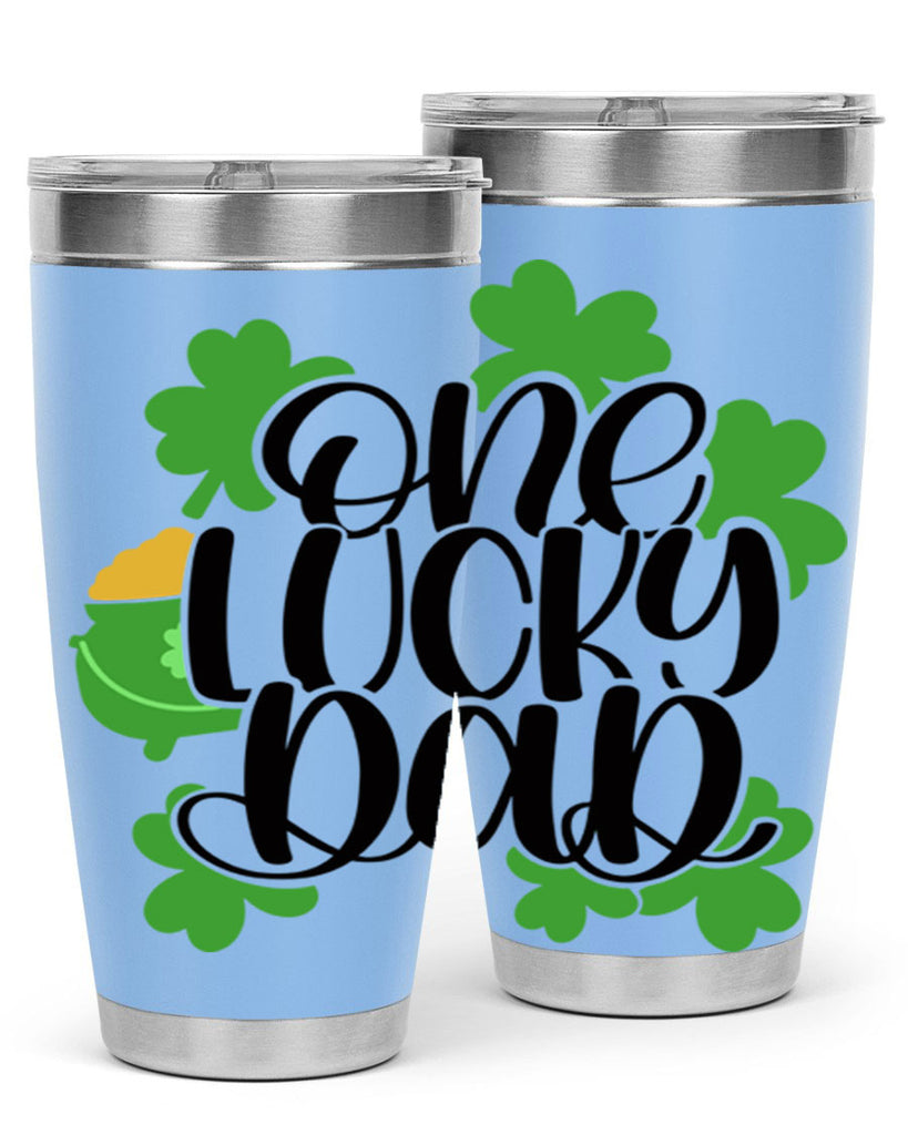 One Lucky Dad Style 43#- St Patricks Day- Tumbler