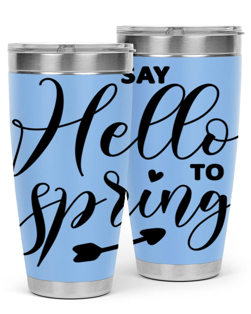 Say Hello to Spring402#- spring- Tumbler