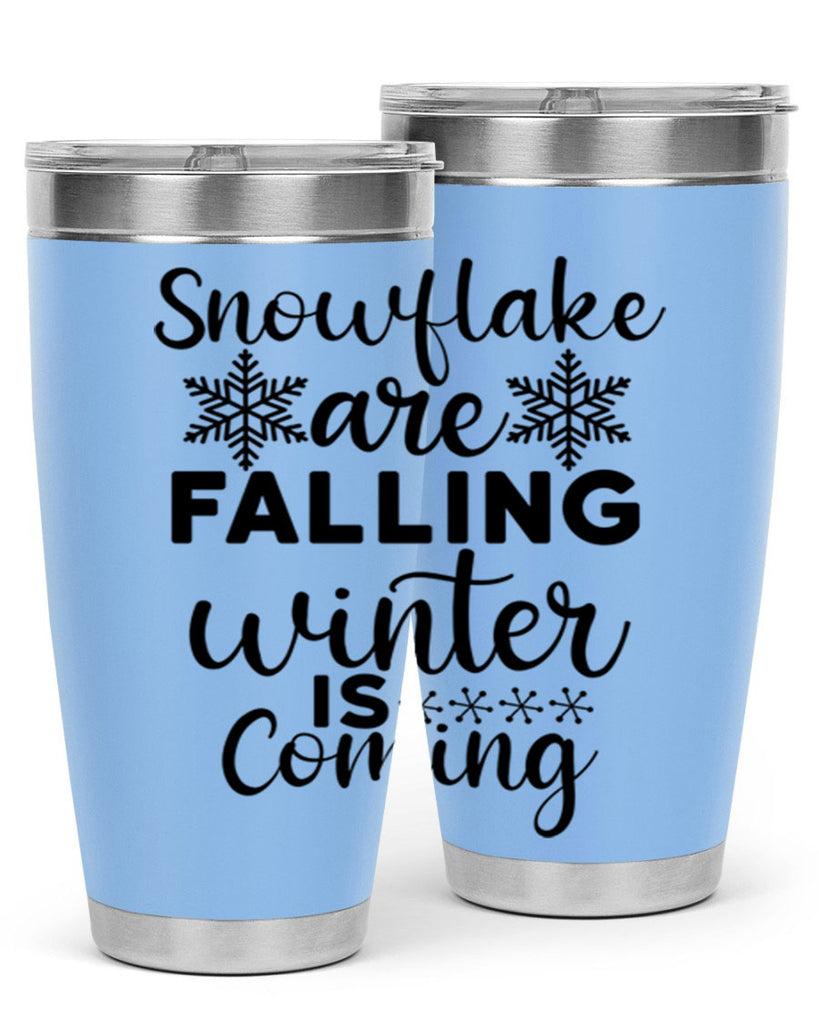 Snowflake Are Falling Winter Is 375#- winter- Tumbler