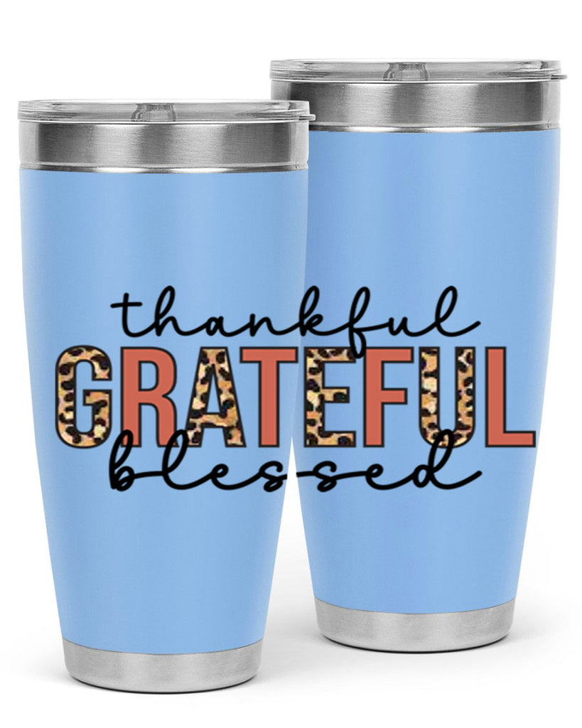 Thankful grateful blessed 602#- fall- Tumbler