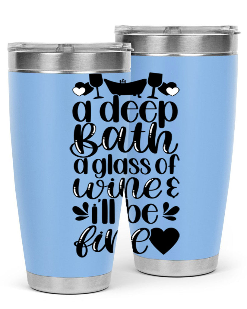 a deep bath a glass 48#- bathroom- Tumbler