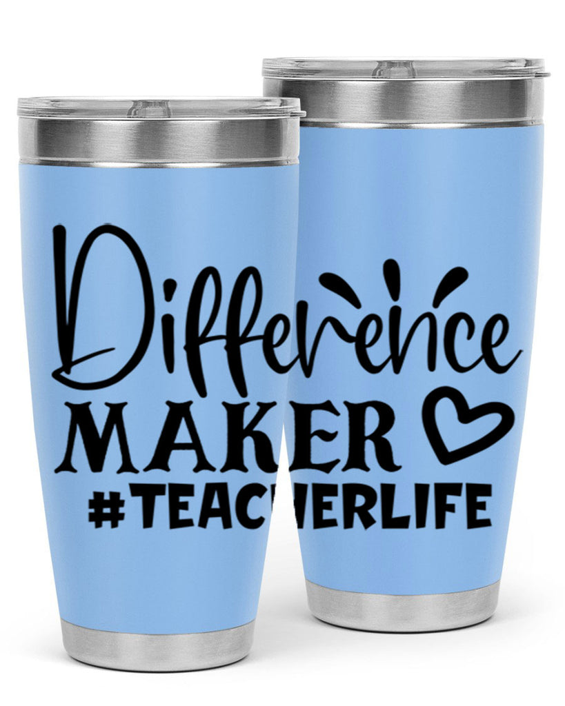 difference maker teacherlife Style 185#- teacher- tumbler