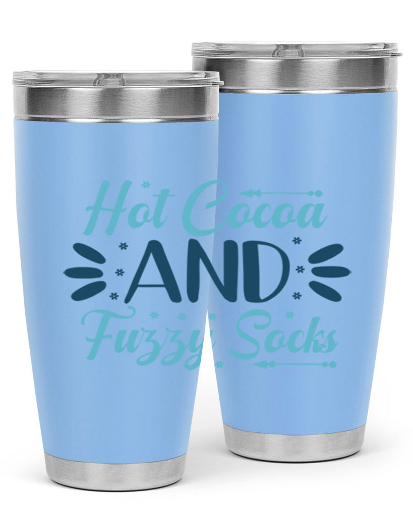 hot cocoa and fuzzy socks 208#- winter- Tumbler