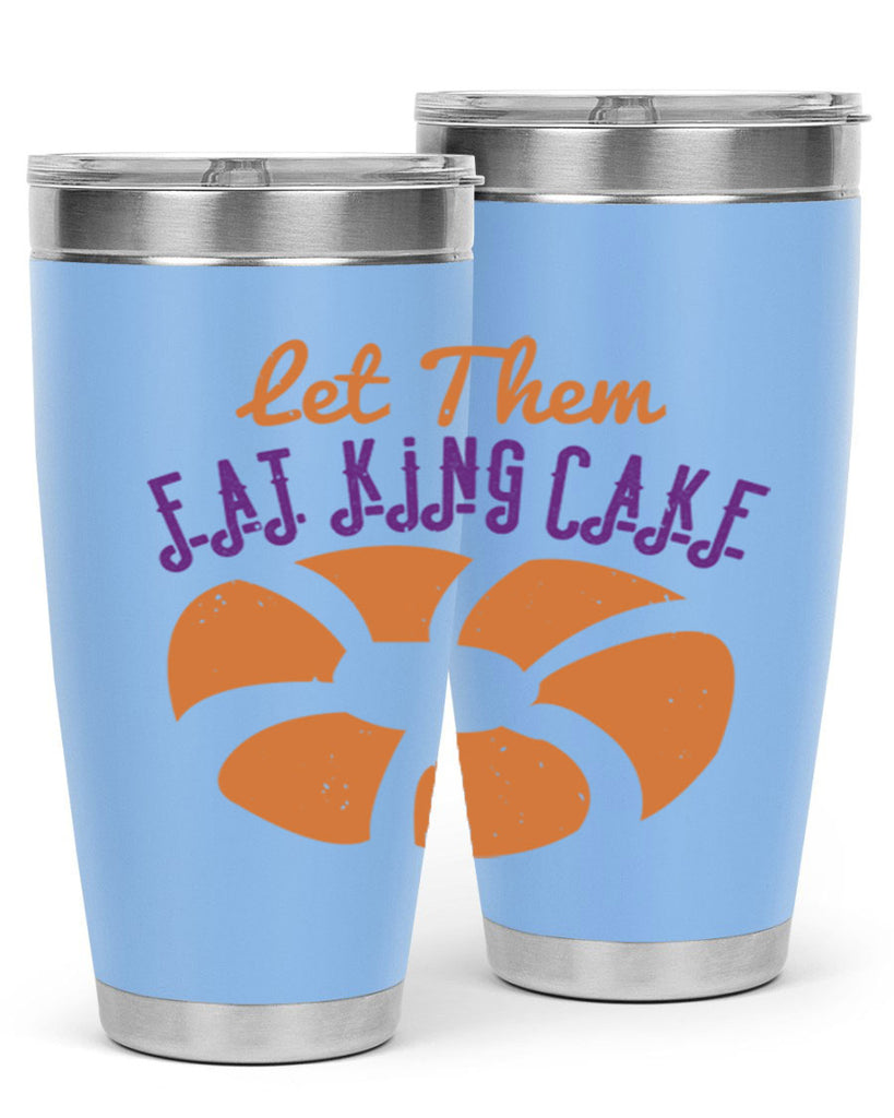 let them eat king cake 50#- mardi gras- Tumbler