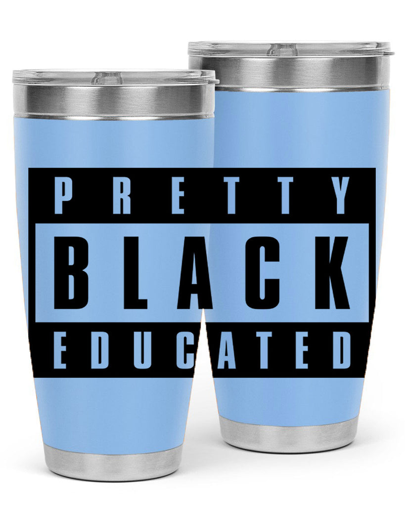 pretty black educated 50#- black words phrases- Cotton Tank