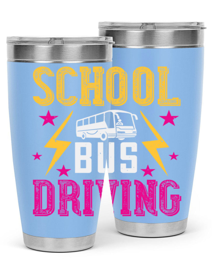 school bus driving Style 17#- bus driver- tumbler