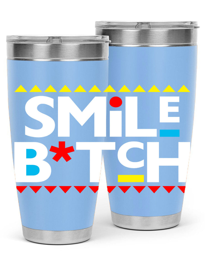 smile bitch 30#- black words phrases- Cotton Tank