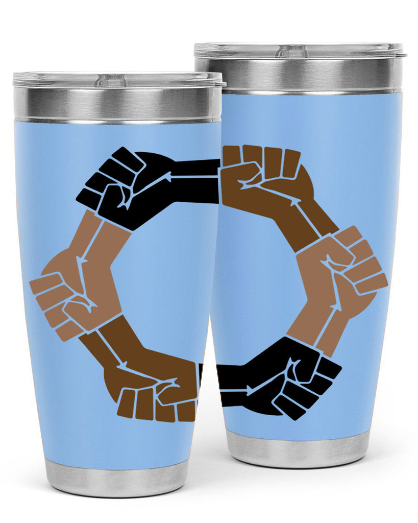 united black power fists 13#- black words phrases- Cotton Tank