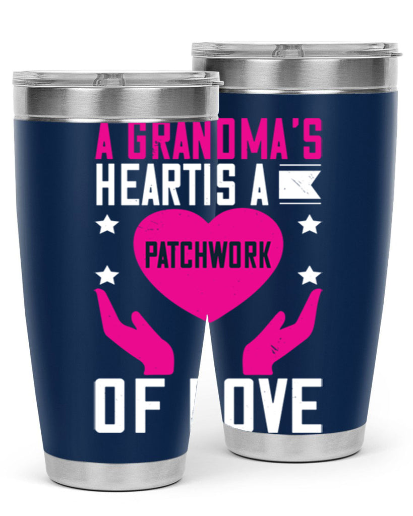 A grandma’s heart is a patchwork of love 86#- grandma - nana- Tumbler
