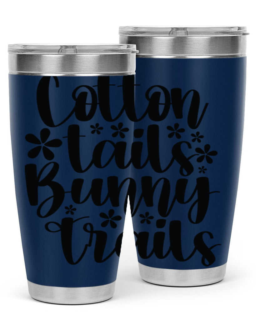 Cotton tails bunny trails  113#- spring- Tumbler