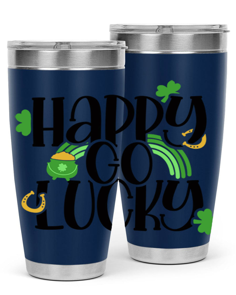 Happy Go Lucky Style 96#- St Patricks Day- Tumbler