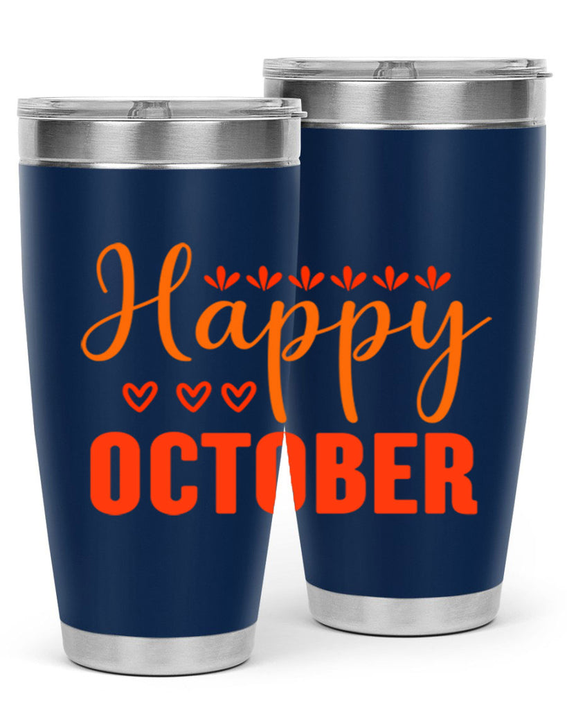 Happy October Design 237#- fall- Tumbler