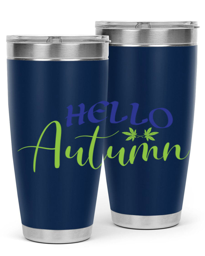 Hello Autumn 271#- fall- Tumbler