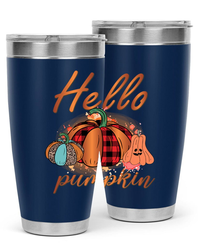 Hello Pumpkin 284#- fall- Tumbler