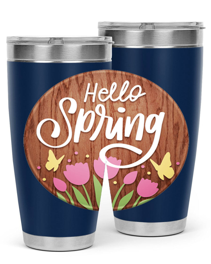 Hello spring Mockup202#- spring- Tumbler