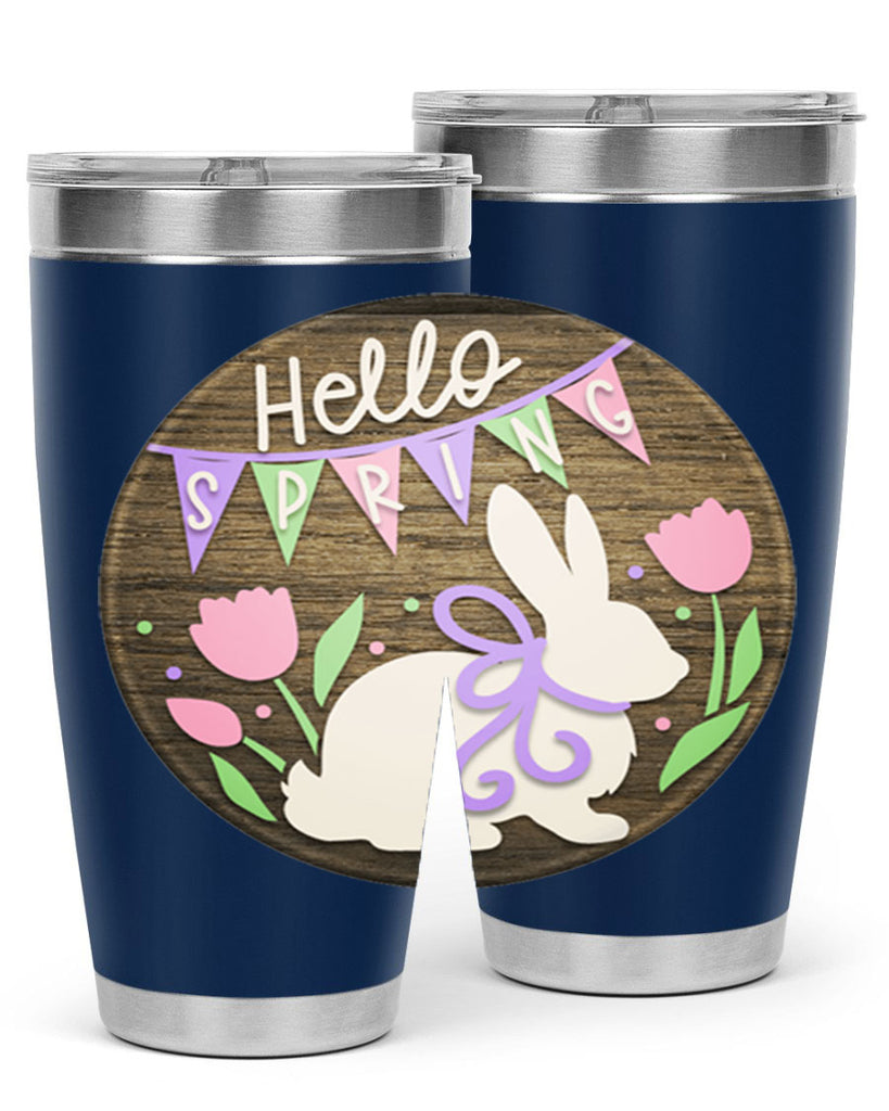 Hello spring bunny Mockup190#- spring- Tumbler
