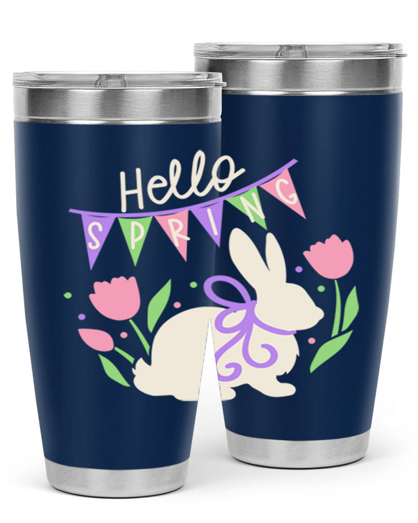 Hello spring bunny193#- spring- Tumbler