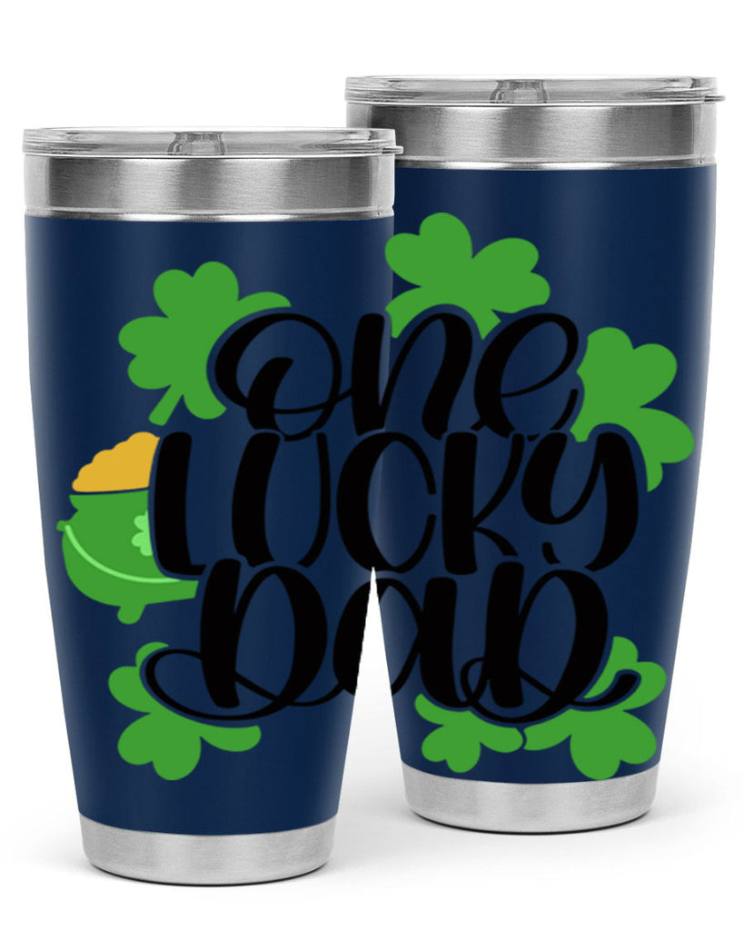 One Lucky Dad Style 43#- St Patricks Day- Tumbler