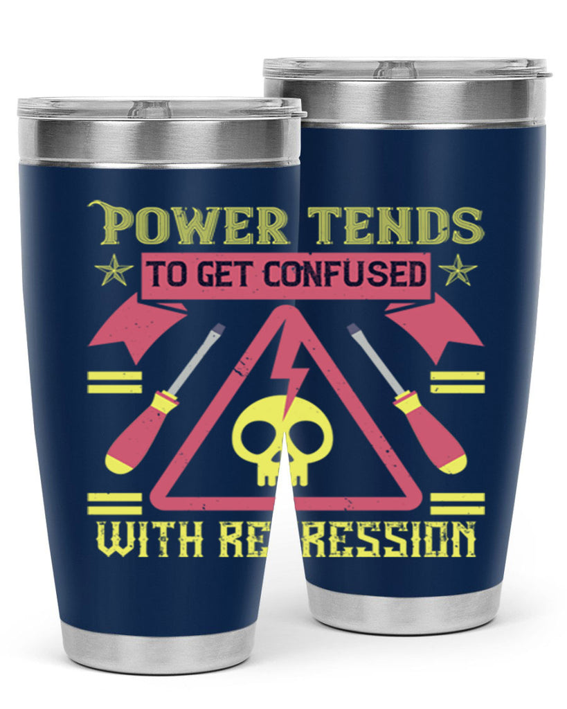 Power tends to get confused with repression Style 17#- electrician- tumbler