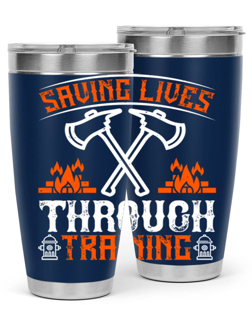 Saving lives through training Style 32#- fire fighter- tumbler