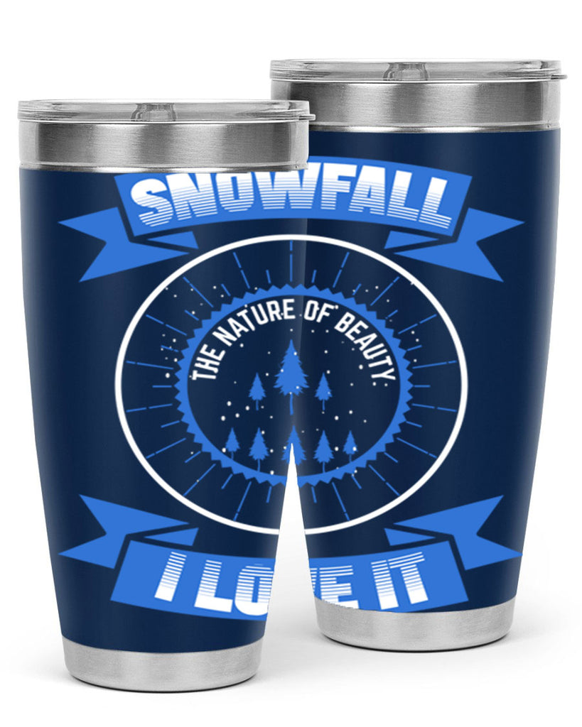 Snowfall Winter 373#- winter- Tumbler