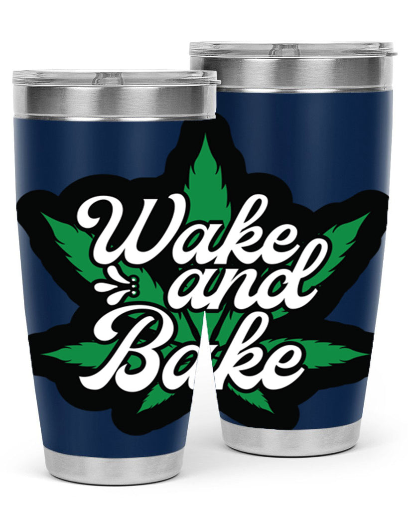 Wake and bake 273#- marijuana- Tumbler