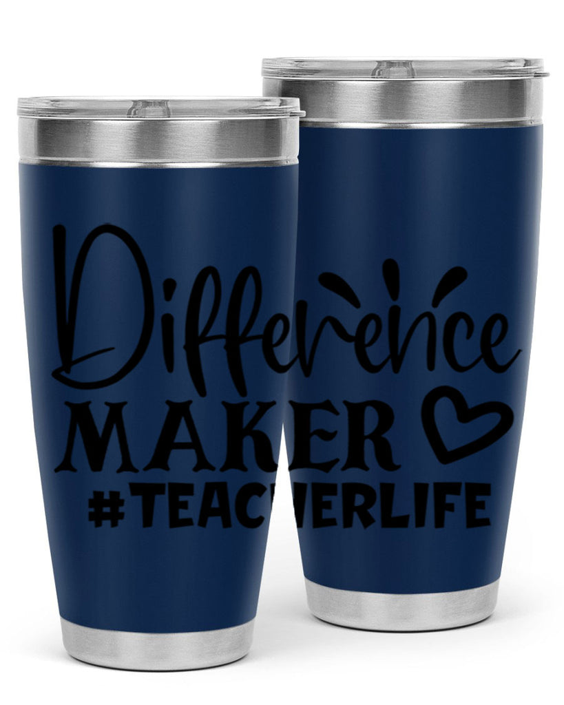 difference maker teacherlife Style 185#- teacher- tumbler