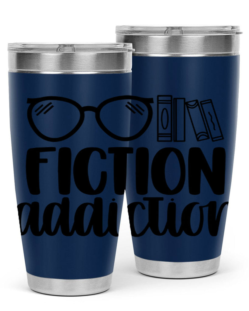 fiction addiction 40#- reading- Tumbler