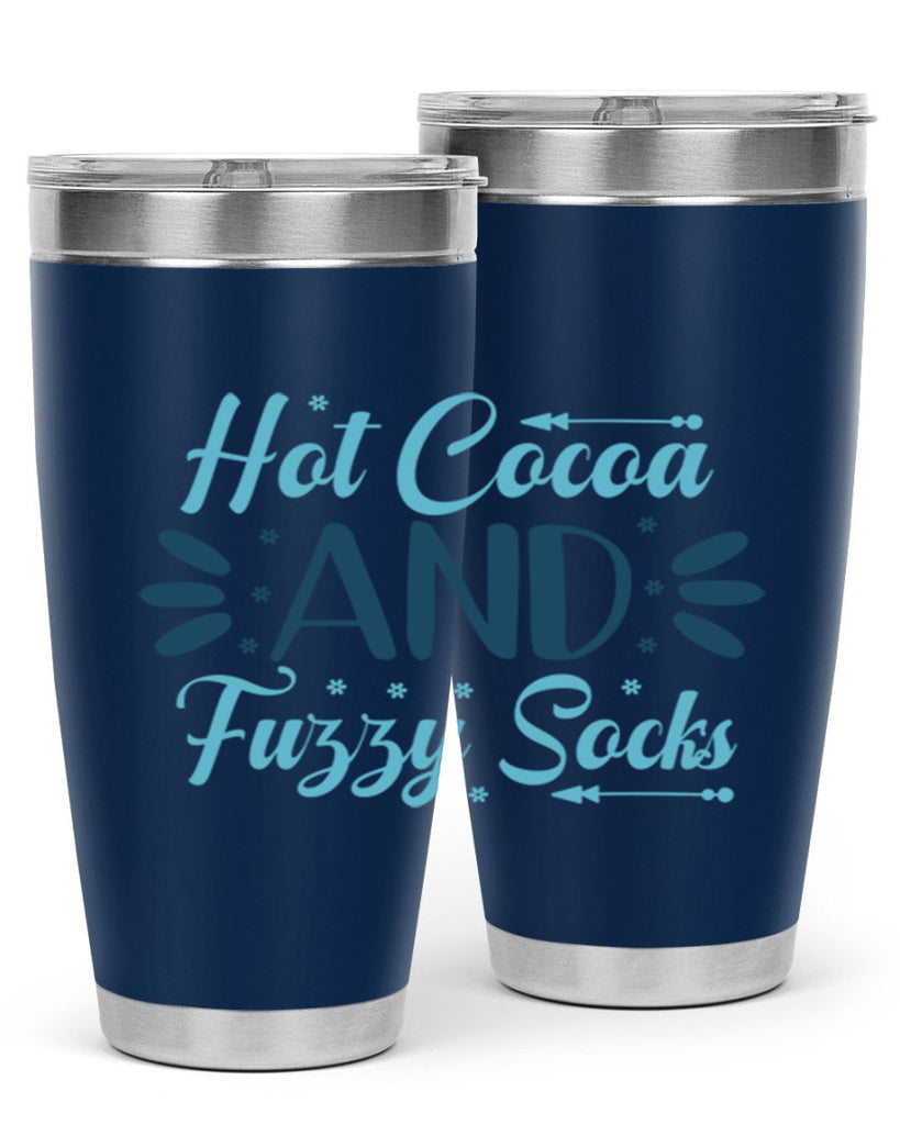 hot cocoa and fuzzy socks 208#- winter- Tumbler