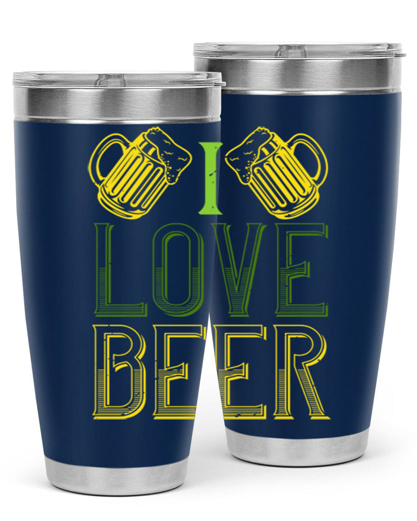 i love beer Style 134#- St Patricks Day- Tumbler