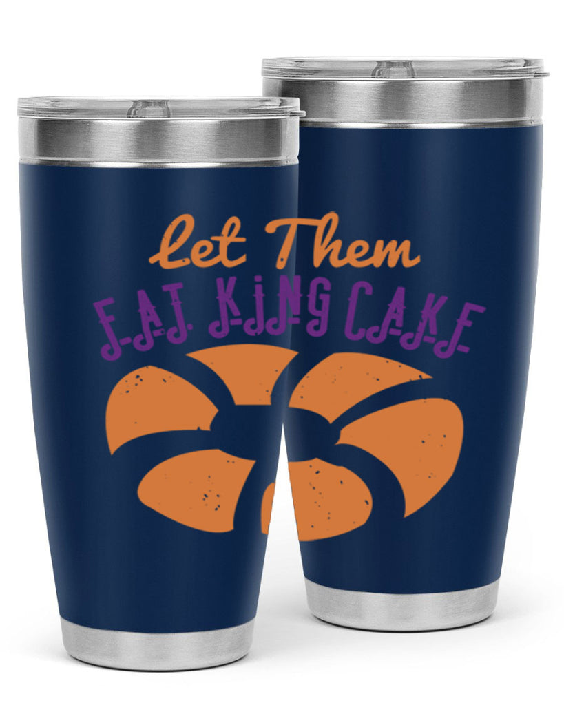 let them eat king cake 50#- mardi gras- Tumbler