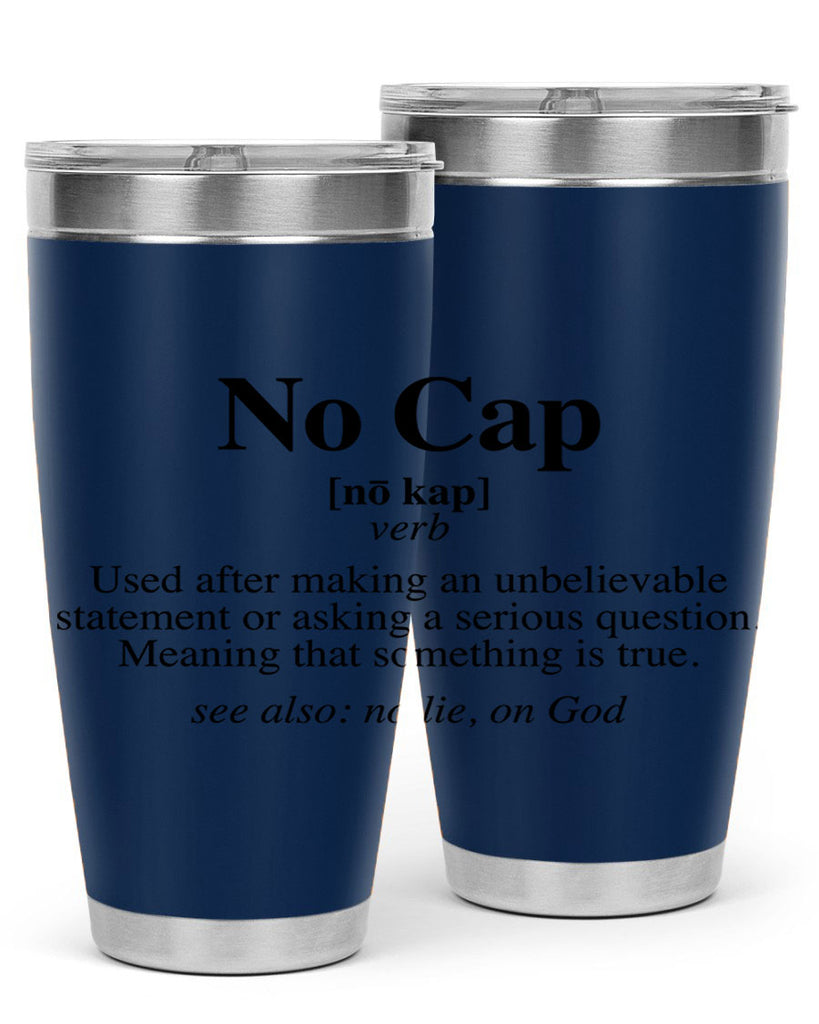 no cap 61#- black words phrases- Cotton Tank