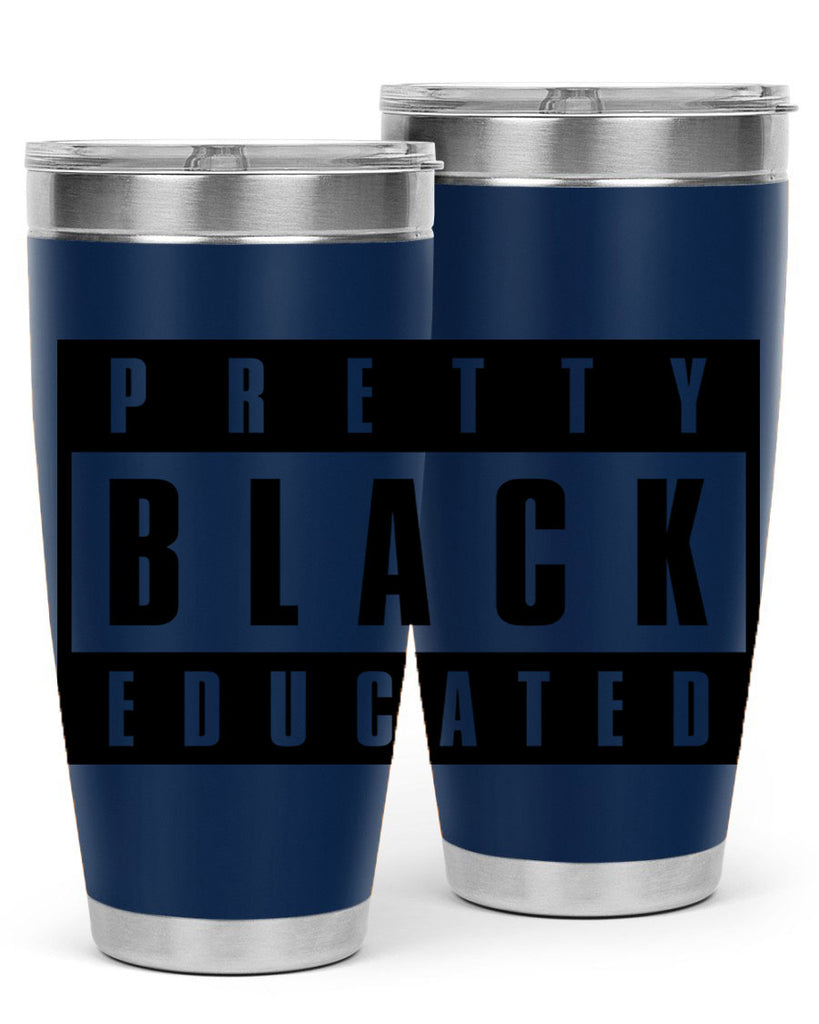 pretty black educated 50#- black words phrases- Cotton Tank