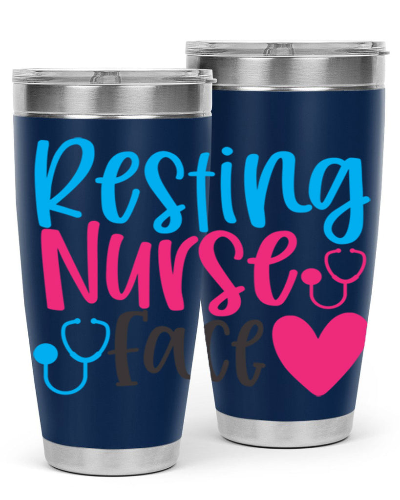 resting nurse face Style 355#- nurse- tumbler