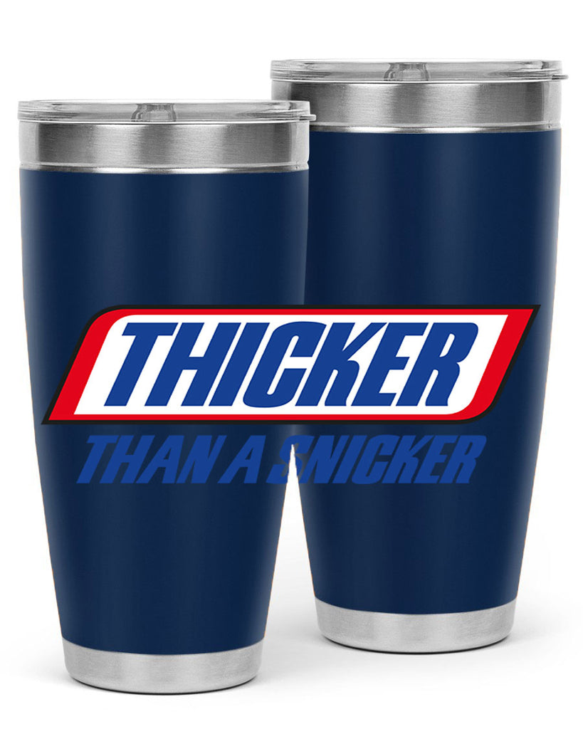 thicker than a snicker 20#- black words phrases- Cotton Tank